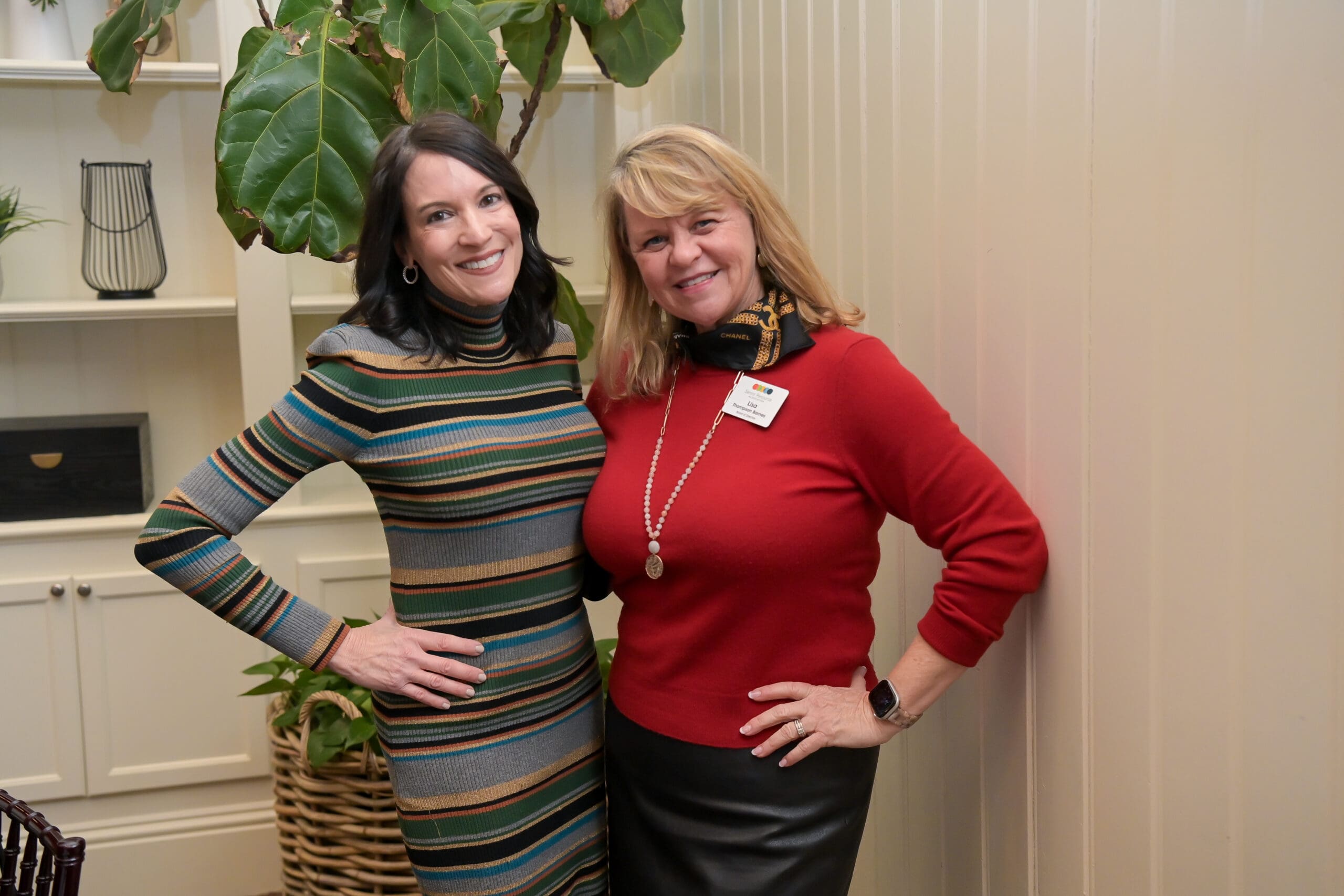 Luncheon attendees posing in the event space.